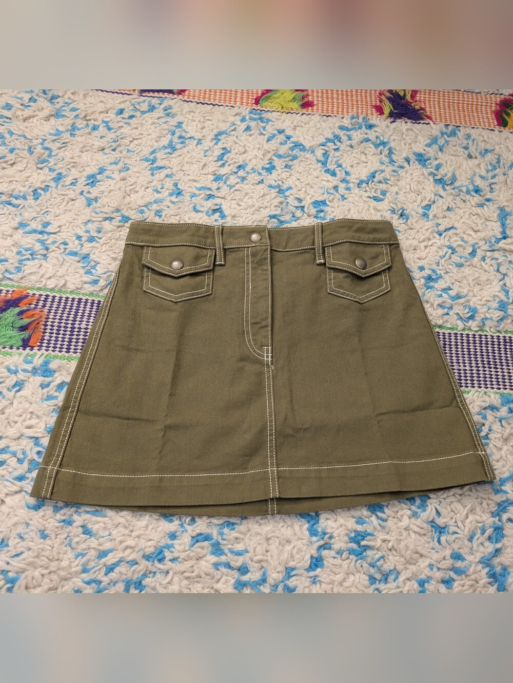 J.Crew Green Mini Skirt